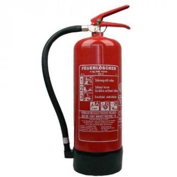 Feuerlöscher 6 KG ABC Pulver mit Wandhalterung