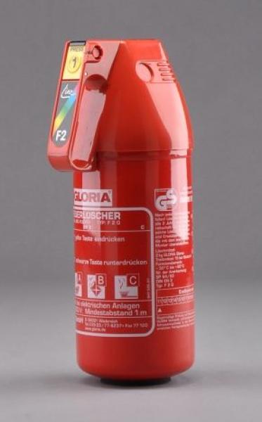 Feuerlöscher Gloria F2 G 2 KG ABC Pulver mit Halterung