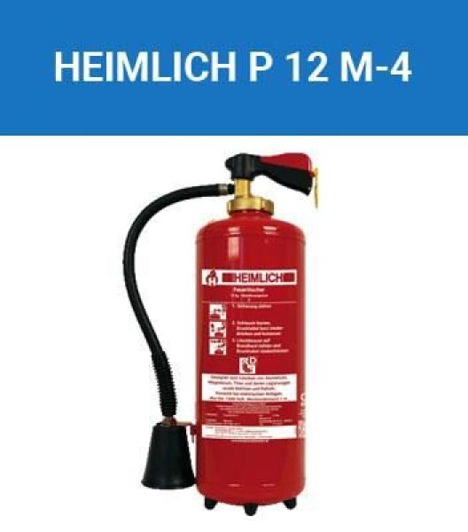 Metallbrand Feuerlöscher 12 KG  mit Halterung Heimlich Typ P12 M-4