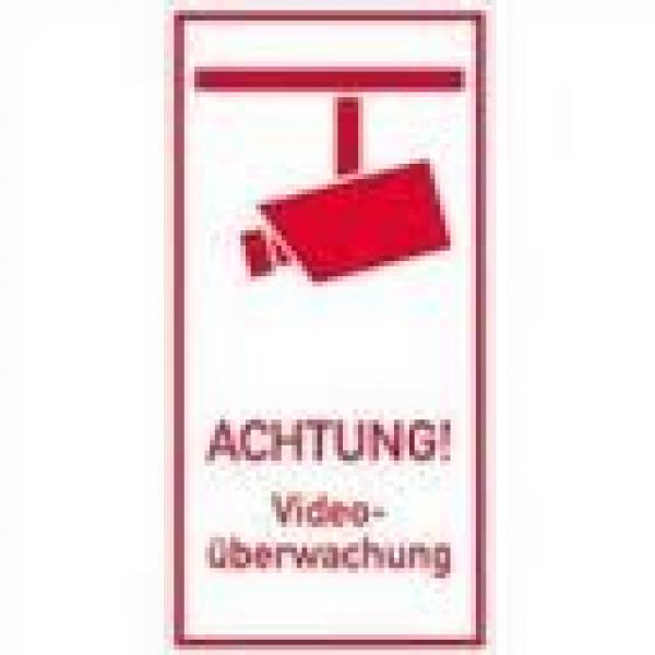 Schild Achtung Videoüberwachung Alu