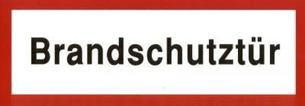 Schild Brandschutztür Folie selbstklebend