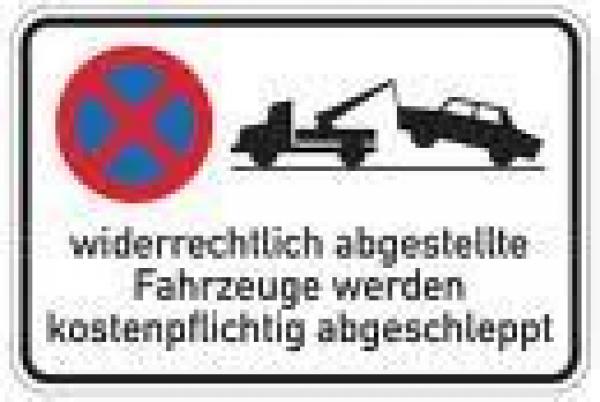 Schild Parken Verboten aus Aluminium für innen/aussen